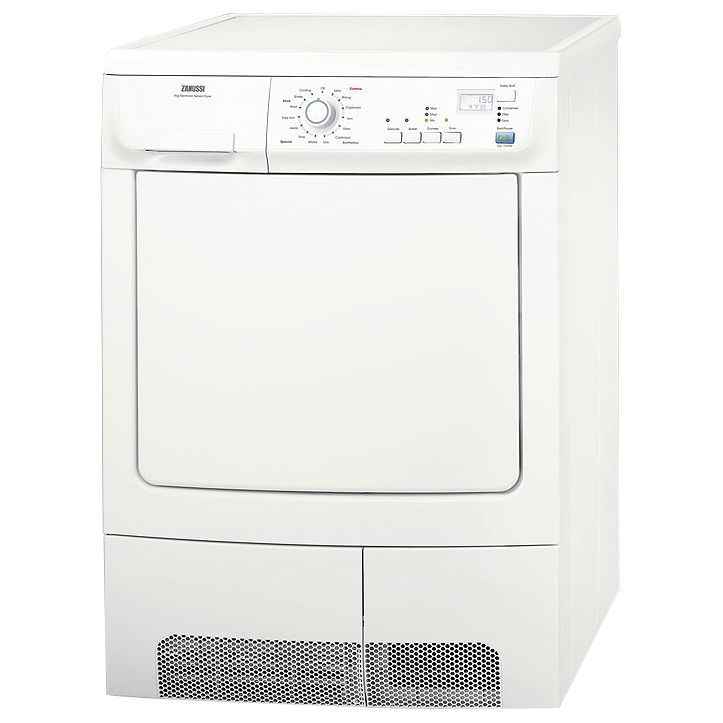 Zanussi ZDC77570W Condenser Tumble Dryer, White at John Lewis