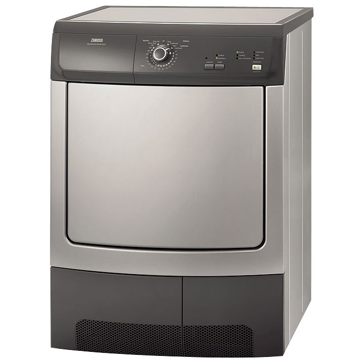 Zanussi ZDC47100G Condenser Tumble Dryer, Graphite at John Lewis