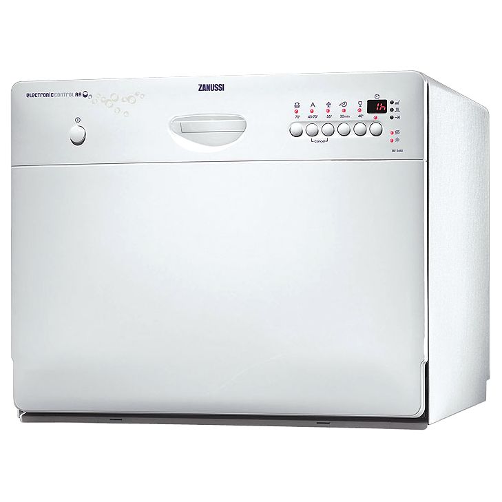 Zanussi ZSF2450 Compact Dishwasher, White at John Lewis