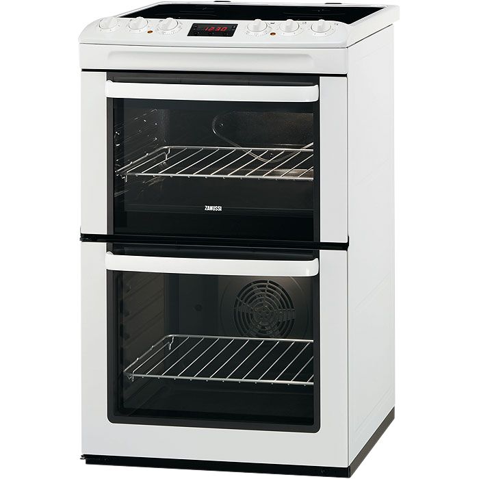 Zanussi ZCV550MWC Electric Cooker, White at JohnLewis