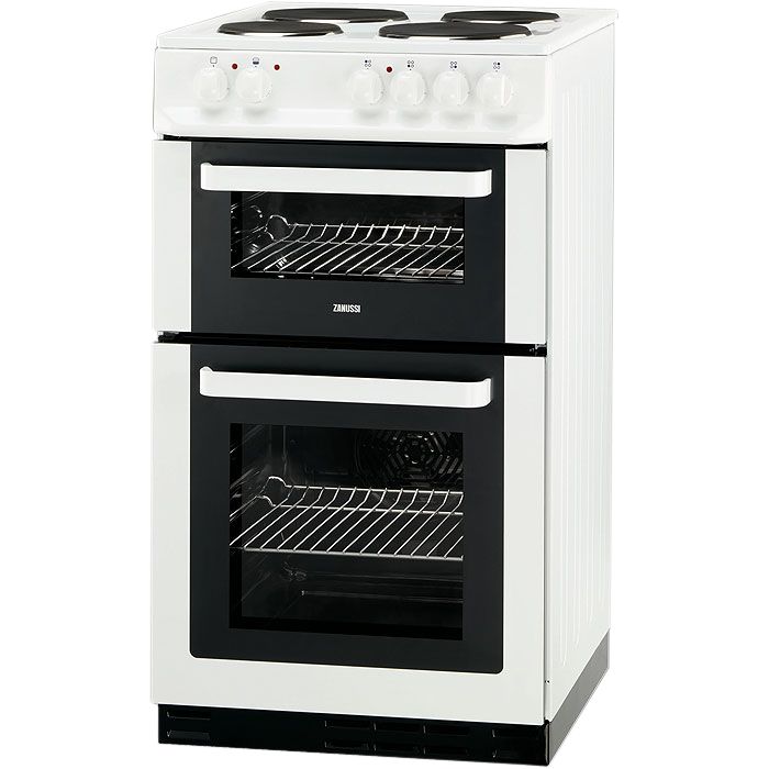 Zanussi ZCE560DW Electric Cooker, White at John Lewis