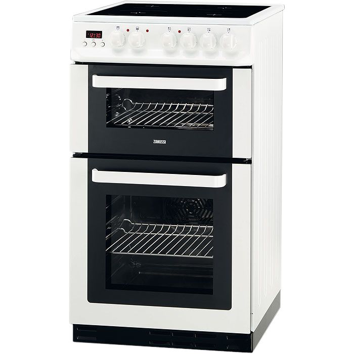 Zanussi ZCV563DW Electric Cooker, White at John Lewis