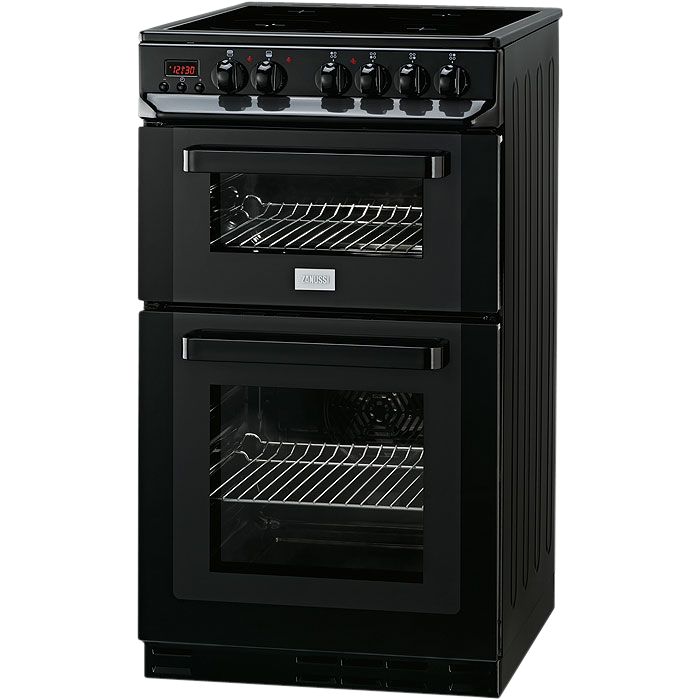 Zanussi ZCV563DN Electric Cooker, Black at John Lewis