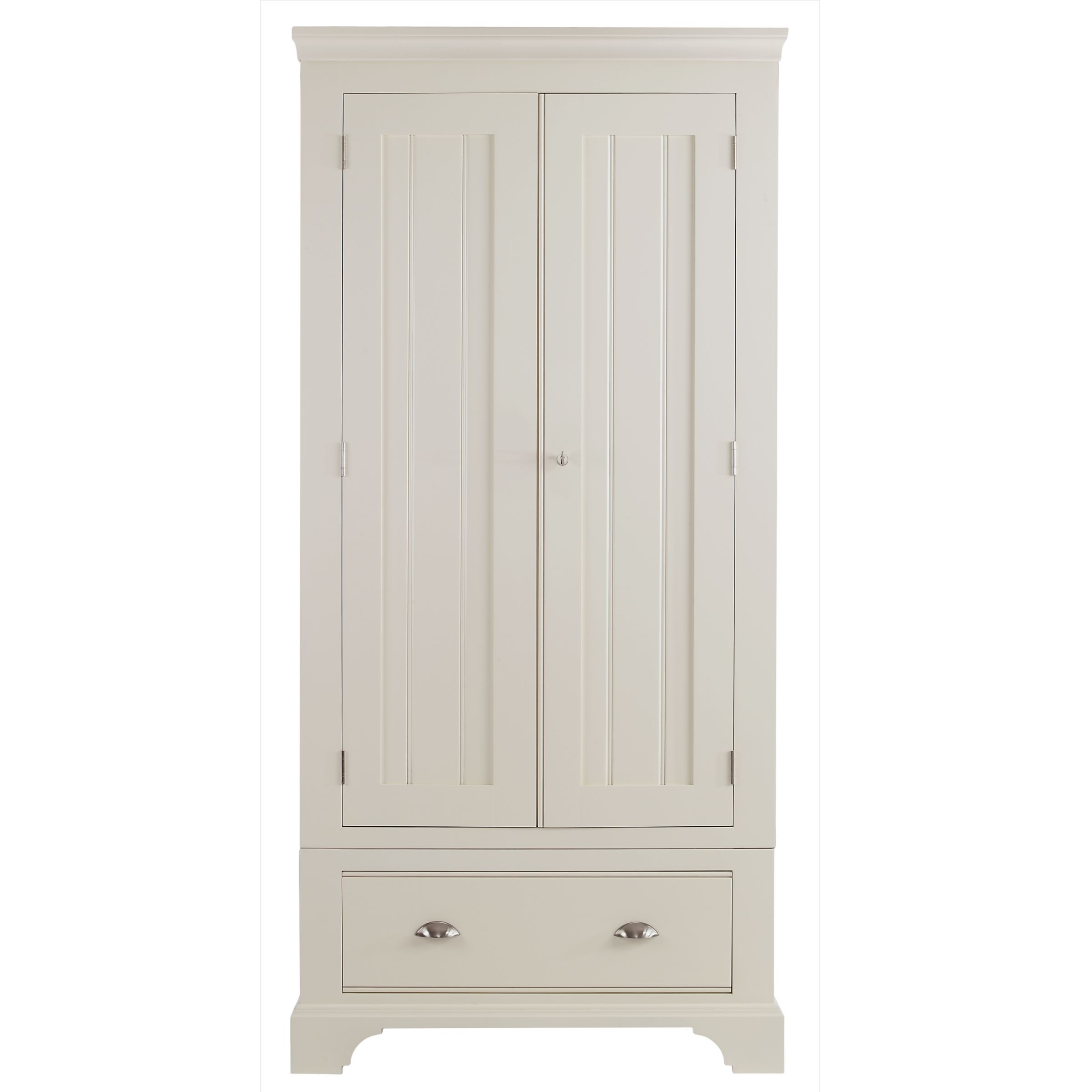 John Lewis Hampton 2 Door 1 Drawer Wardrobe, Ivory