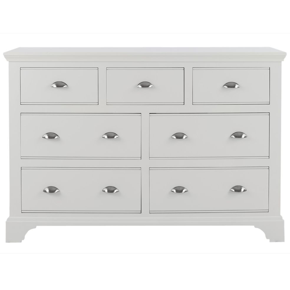 John Lewis Hampton 4+3 Drawer Chest, White at John Lewis