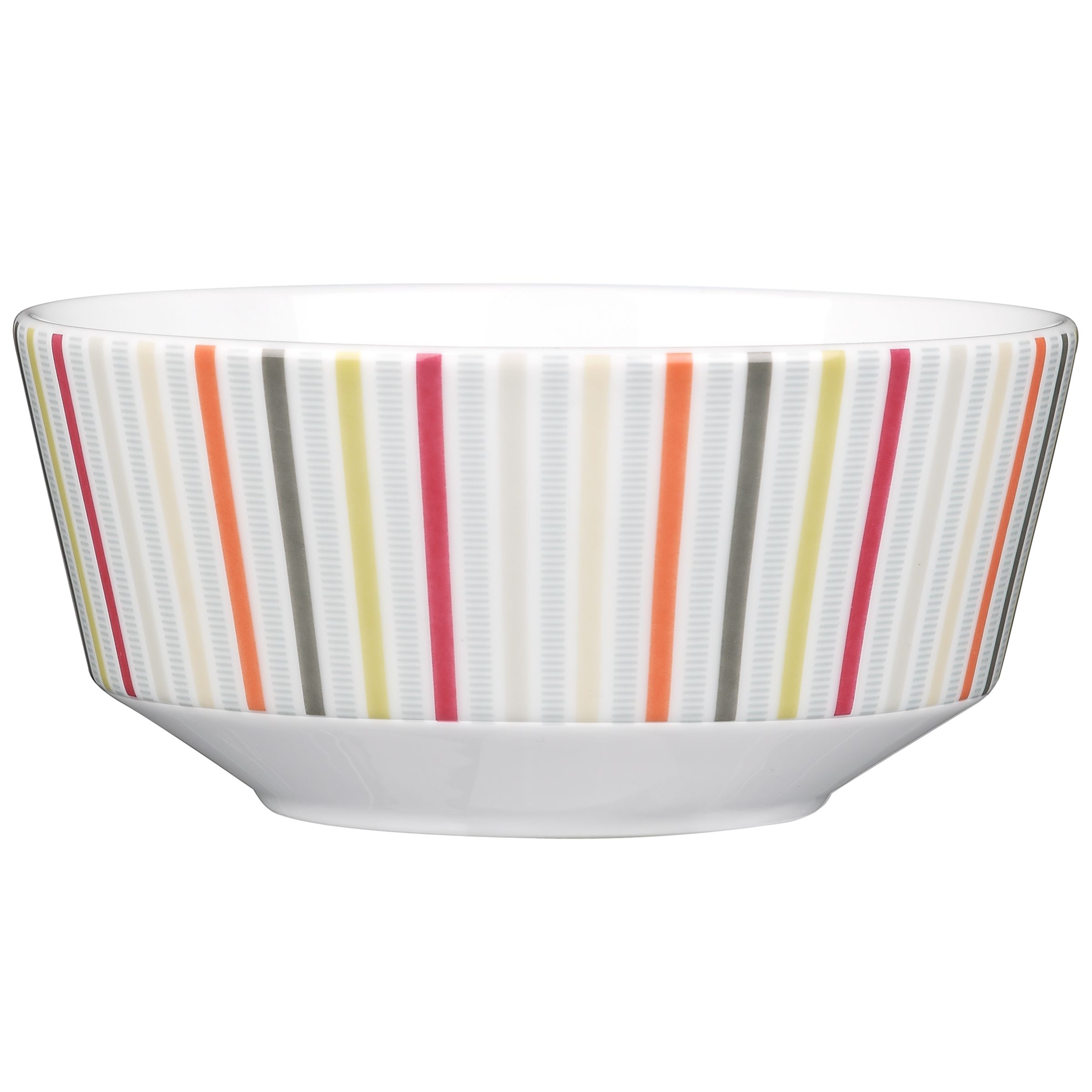 John Lewis Connect Stripe Cereal Bowl, Multi, Dia.16.5cm