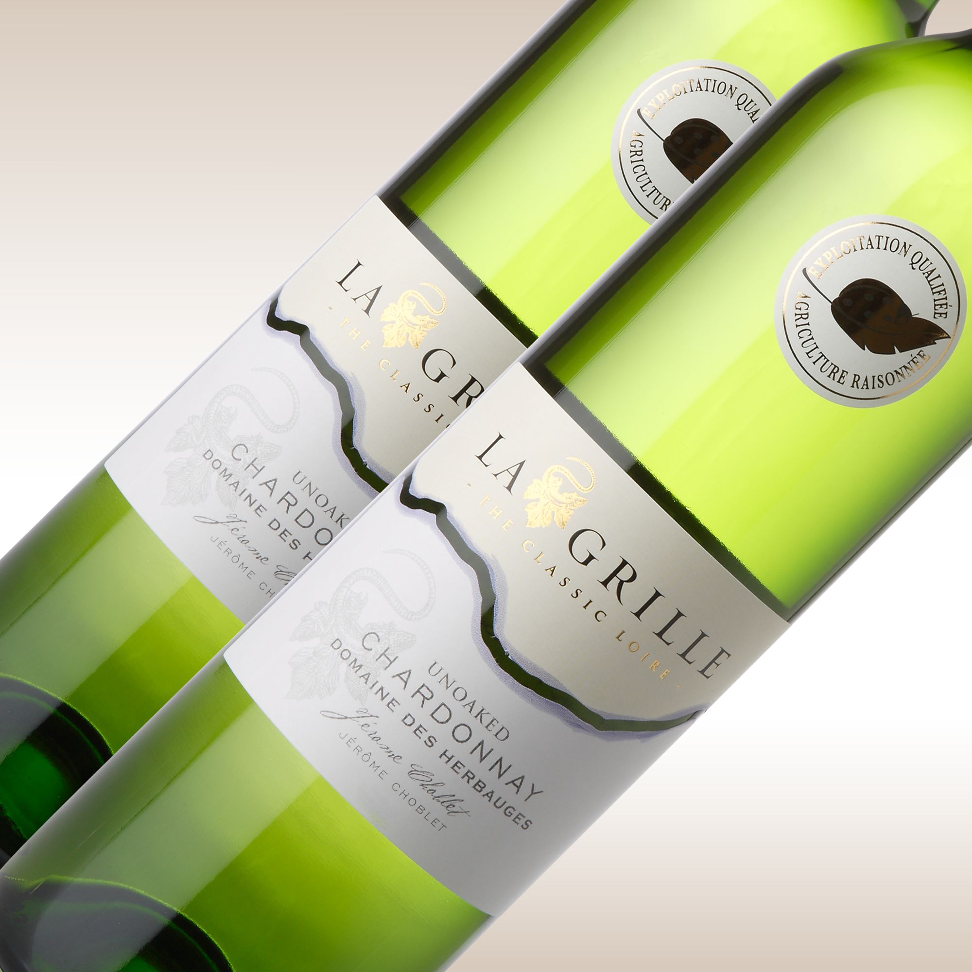 La Grille Classic Loire Unoaked Chardonnay 2009 Vins de Pays du Val de Loire France 50cl