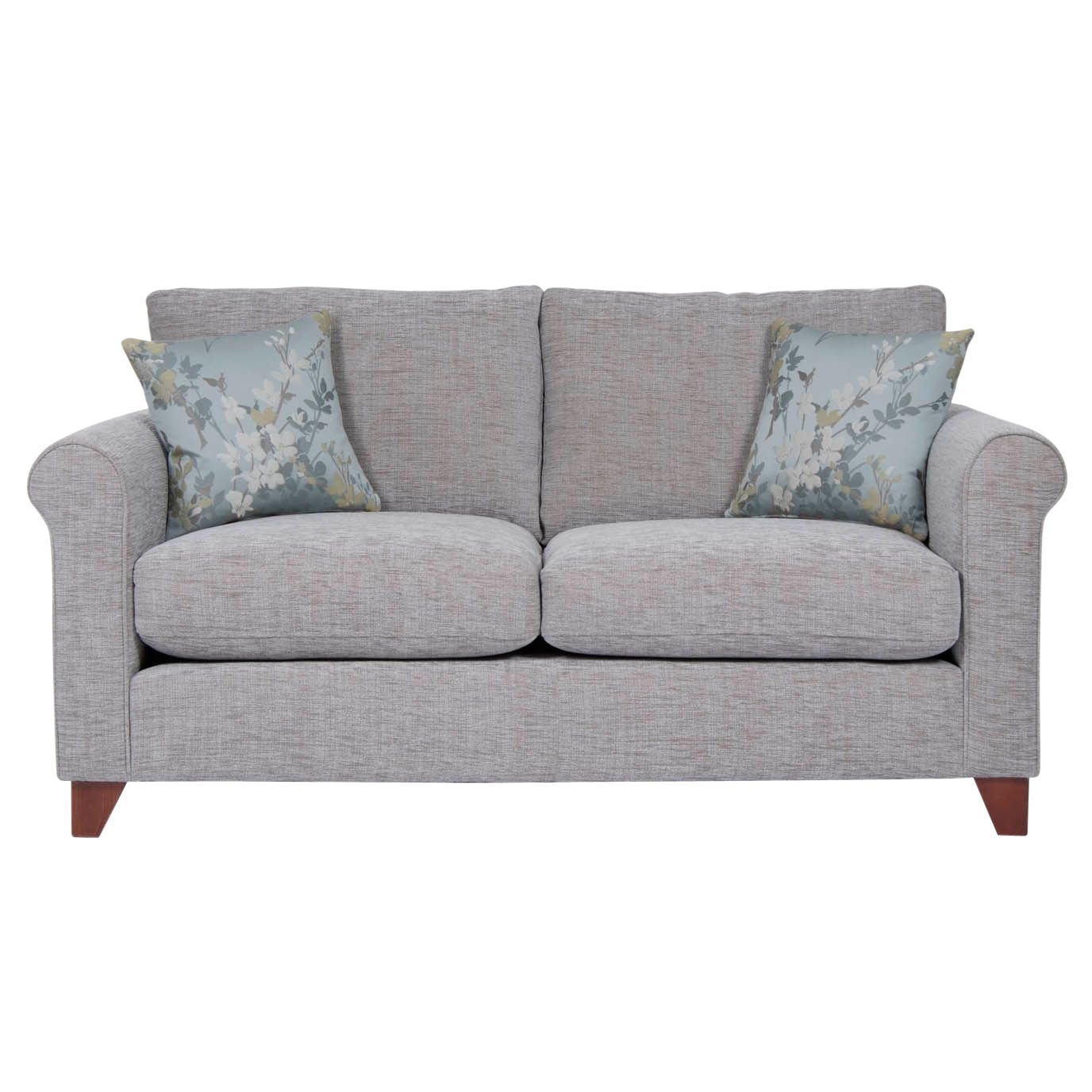 John Lewis Options Standard Scrolled Arm Medium Sofa, Duck Egg, width 175cm