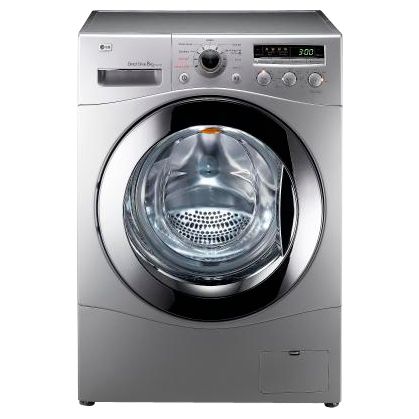 LG F1447TD5 Washing Machine, Silver at John Lewis