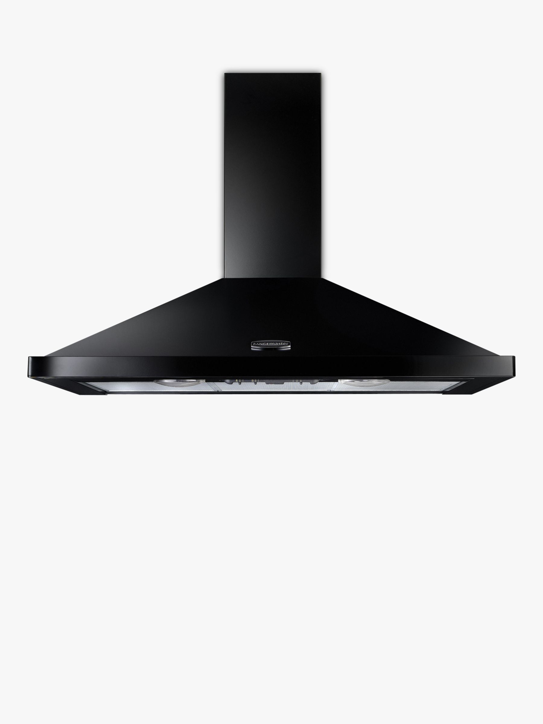 Rangemaster LEIHDC90BC Chimney Cooker Hood, Black at John Lewis