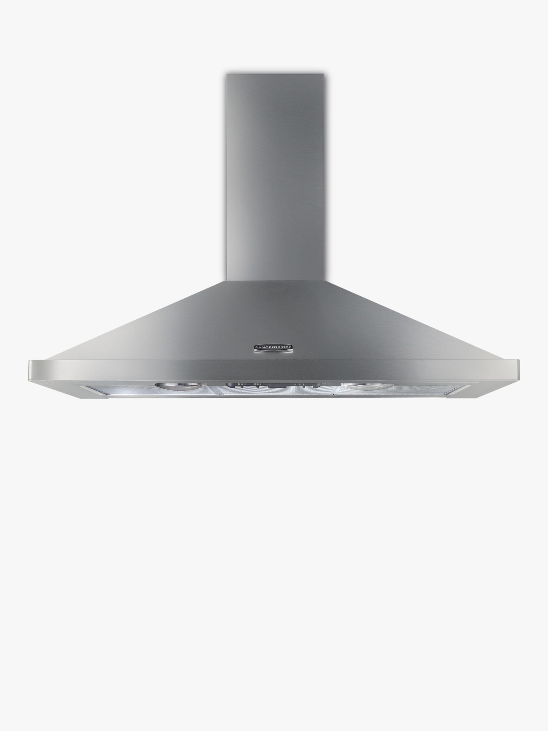 Rangemaster LEIHDC90SC Chimney Cooker Hood, Stainless Steel at John Lewis