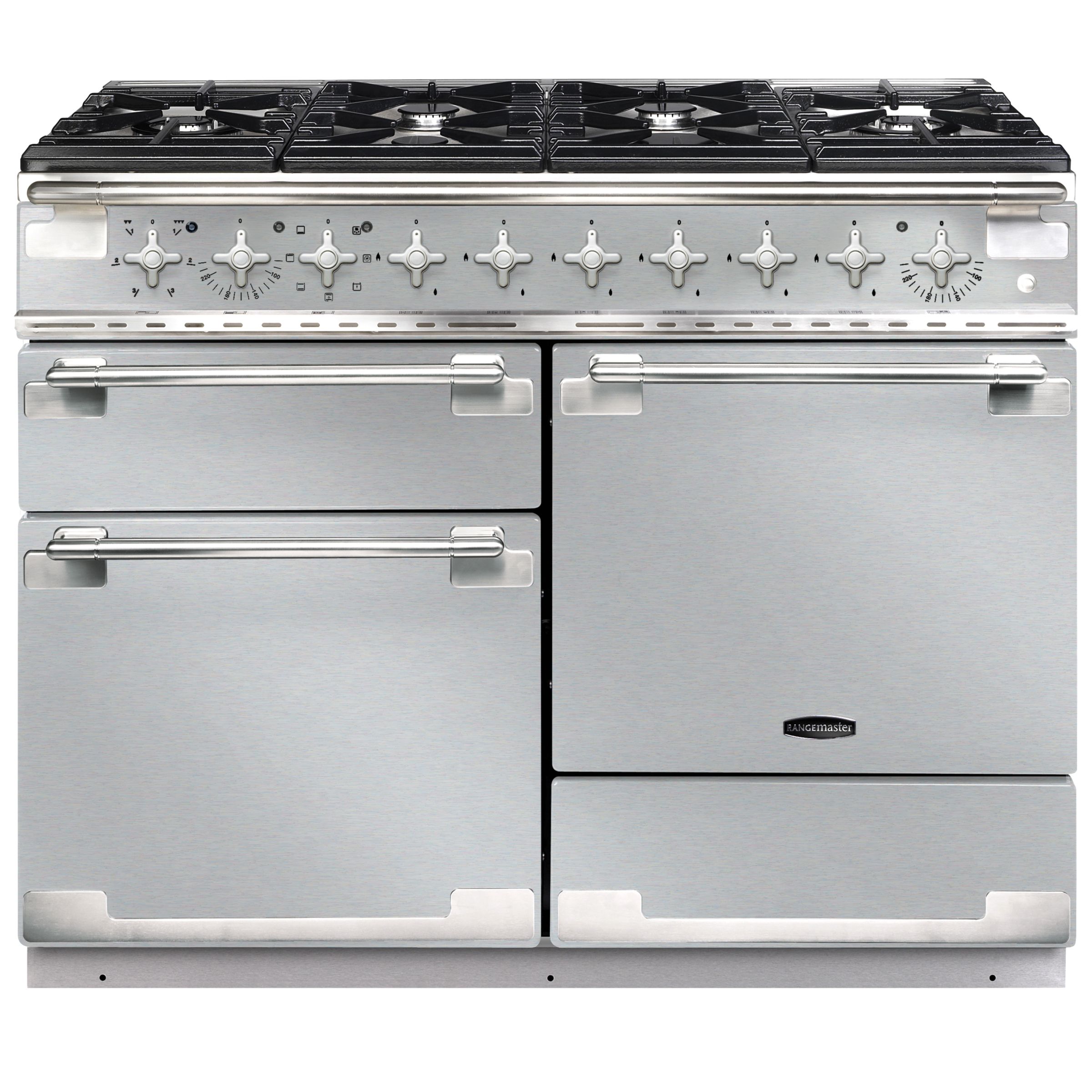 Rangemaster Elise 110 Dual Fuel Cooker, Stainless Steel at John Lewis