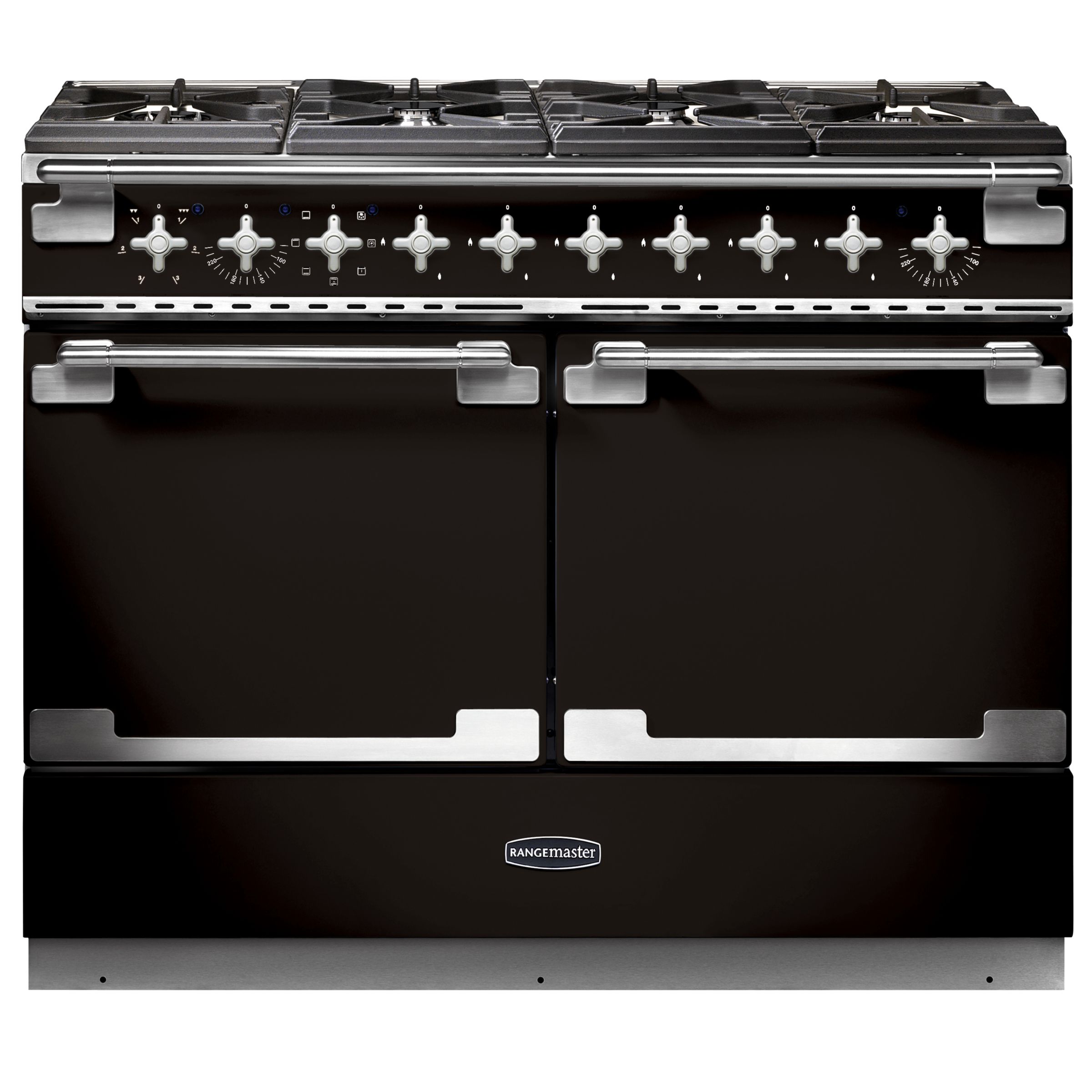 Rangemaster Elise SE 110 Dual Fuel Cooker, Black at JohnLewis