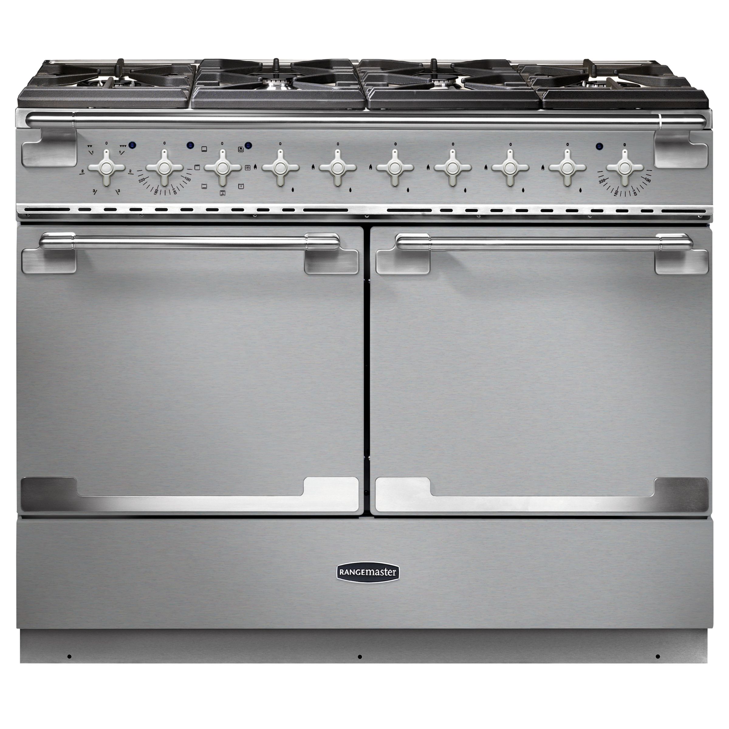 Rangemaster Elise SE 110 Dual Fuel Cooker, Stainless Steel at JohnLewis