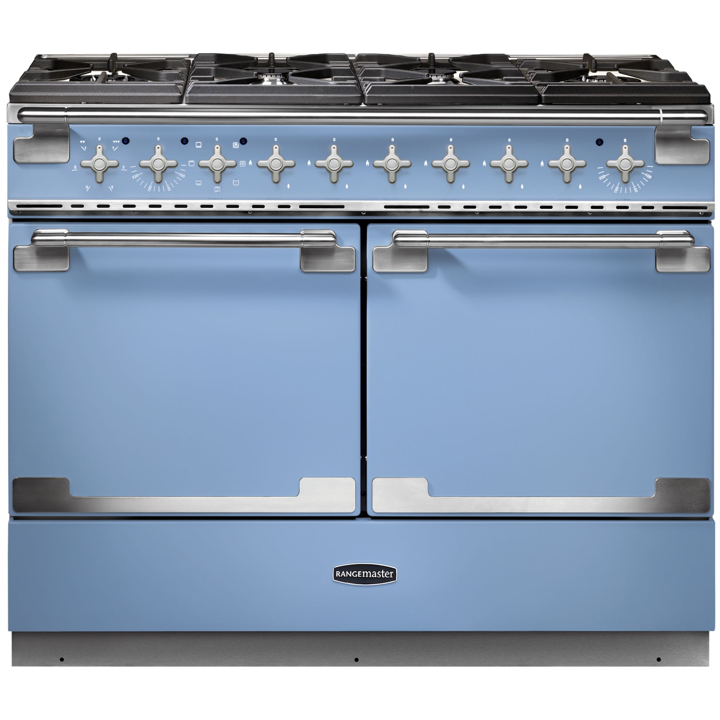 Rangemaster Elise SE 110 Dual Fuel Cooker, Blue at JohnLewis