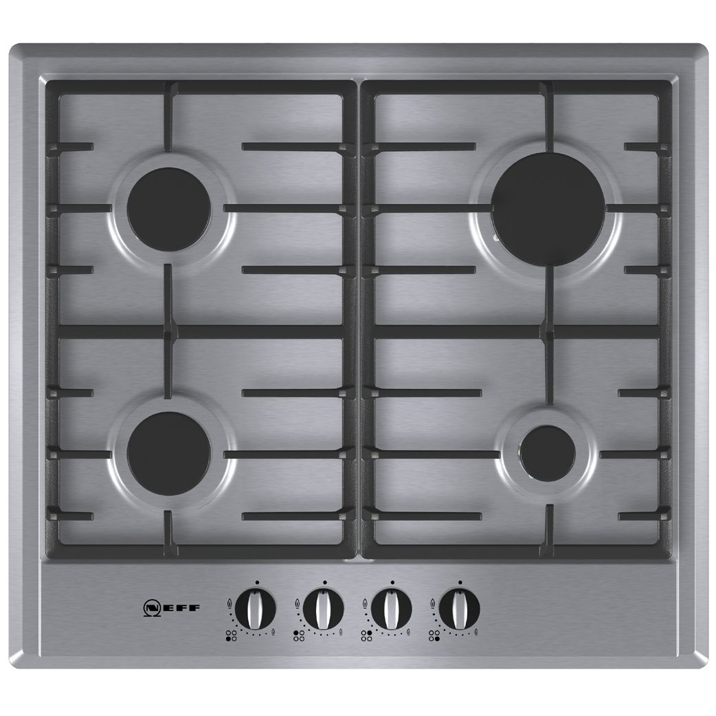 Neff T22S36N0GB Gas Hob, Stainless Steel at John Lewis