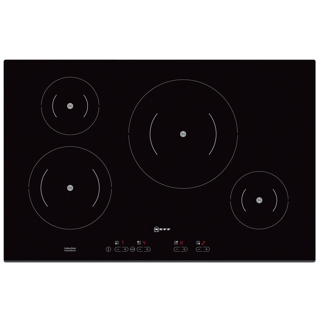 Neff T42D85X1 Ceramic Induction Hob, Black at John Lewis