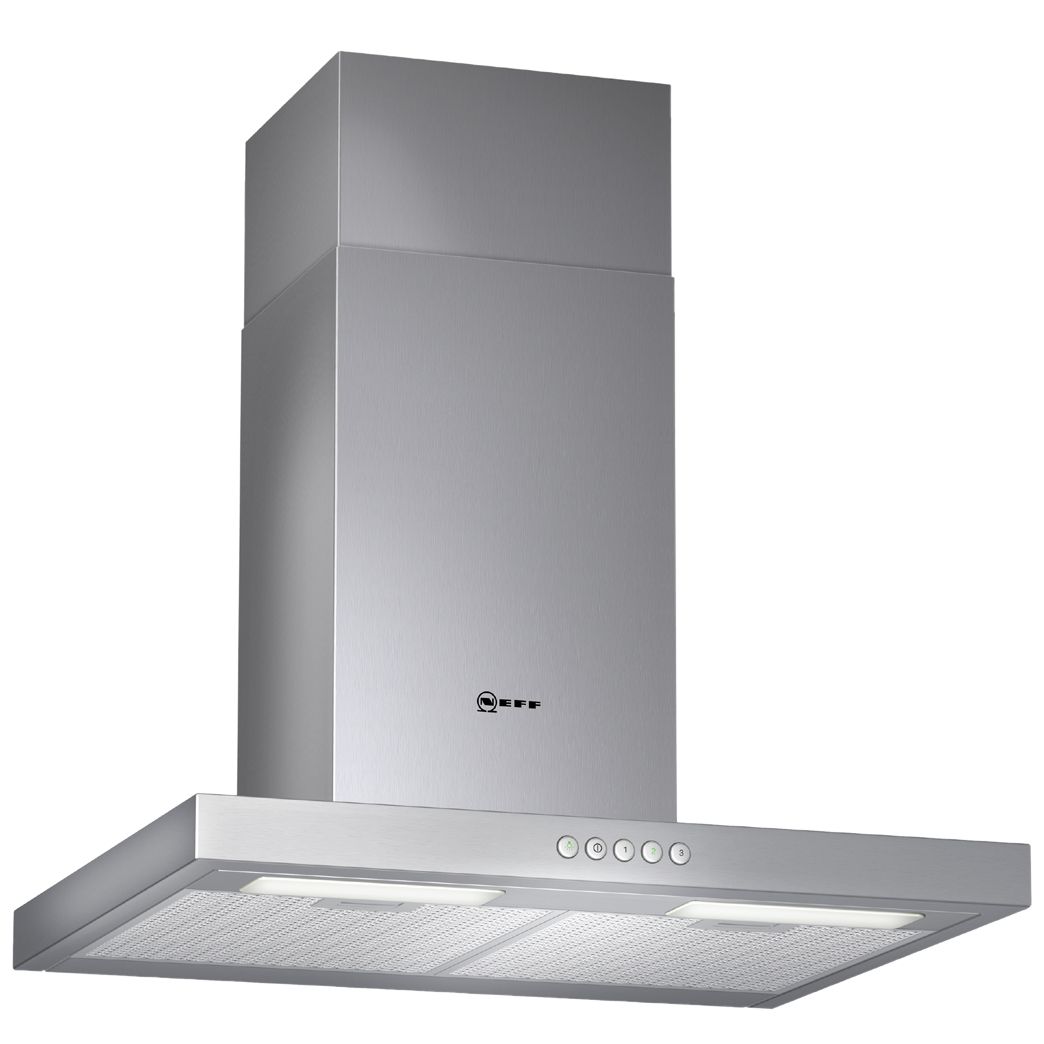 Neff D76S23N0GB Chimney Hood, Stainless Steel at JohnLewis