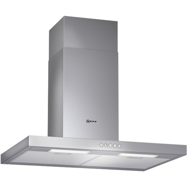 Neff D77S23N0GB Chimney Hood, Stainless Steel at JohnLewis