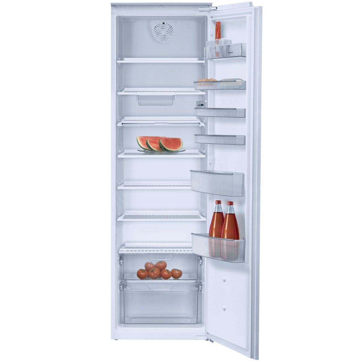 Neff K4624X7GB Tall Integrated Larder Fridge, White at John Lewis