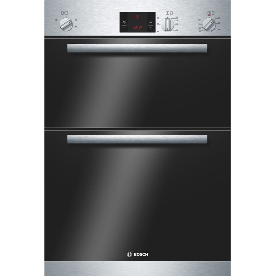 Bosch HBM13B150B Double Oven, Stainless Steel at John Lewis