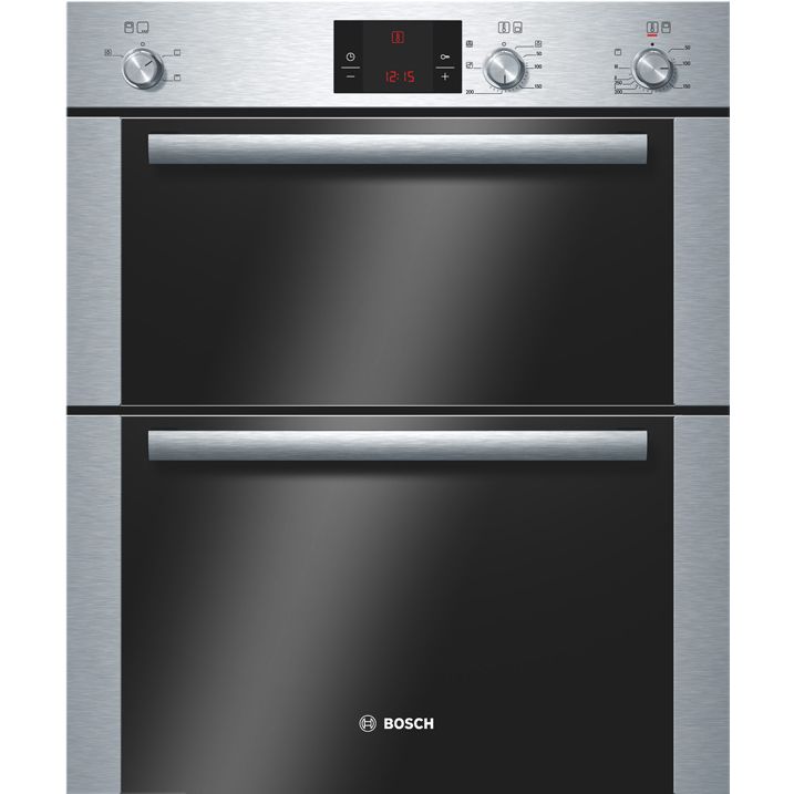 Bosch HBN13B251B Built Under Double Oven, Stainless Steel at John Lewis