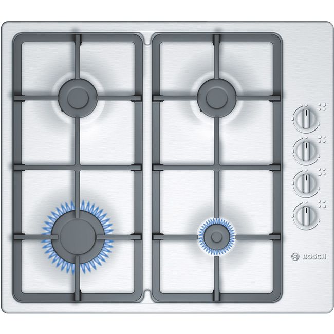 Bosch PBP615B90E Gas Hob, Stainless Steel at John Lewis