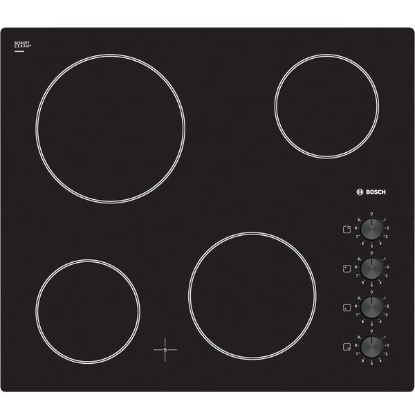 Bosch PKE611C14D Ceramic Hob, Black at John Lewis