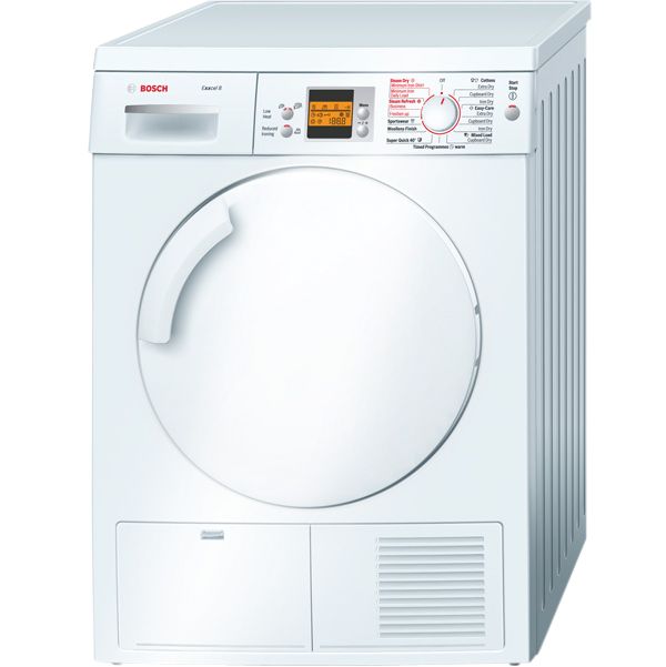 Bosch Exxcel WTS84500GB Sensor Condenser Tumble Dryer, White at John Lewis