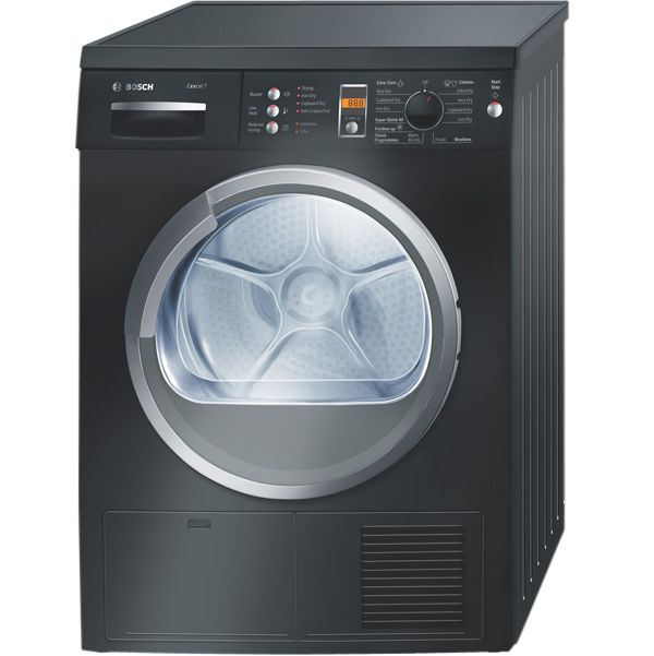 Bosch Exxcel WTE8630BGB Sensor Condenser Tumble Dryer, Black at John Lewis