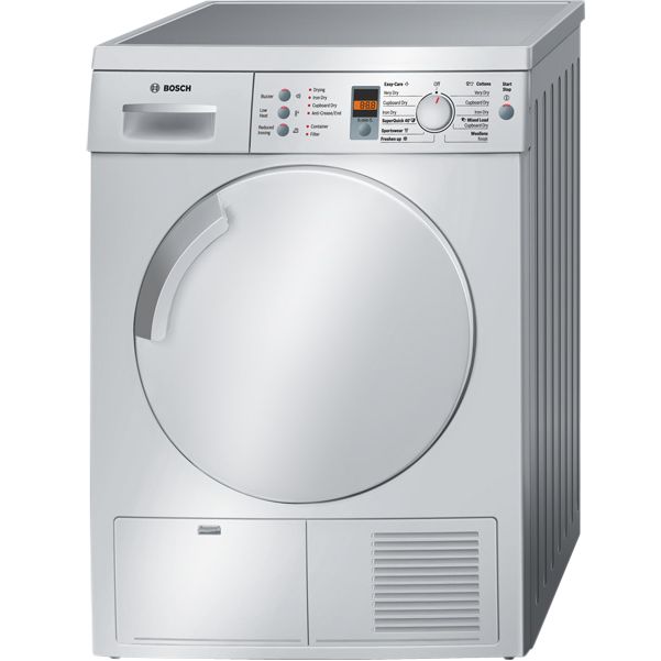 Bosch Exxcel WTE843S0GB Sensor Condenser Tumble Dryer, Silver at John Lewis