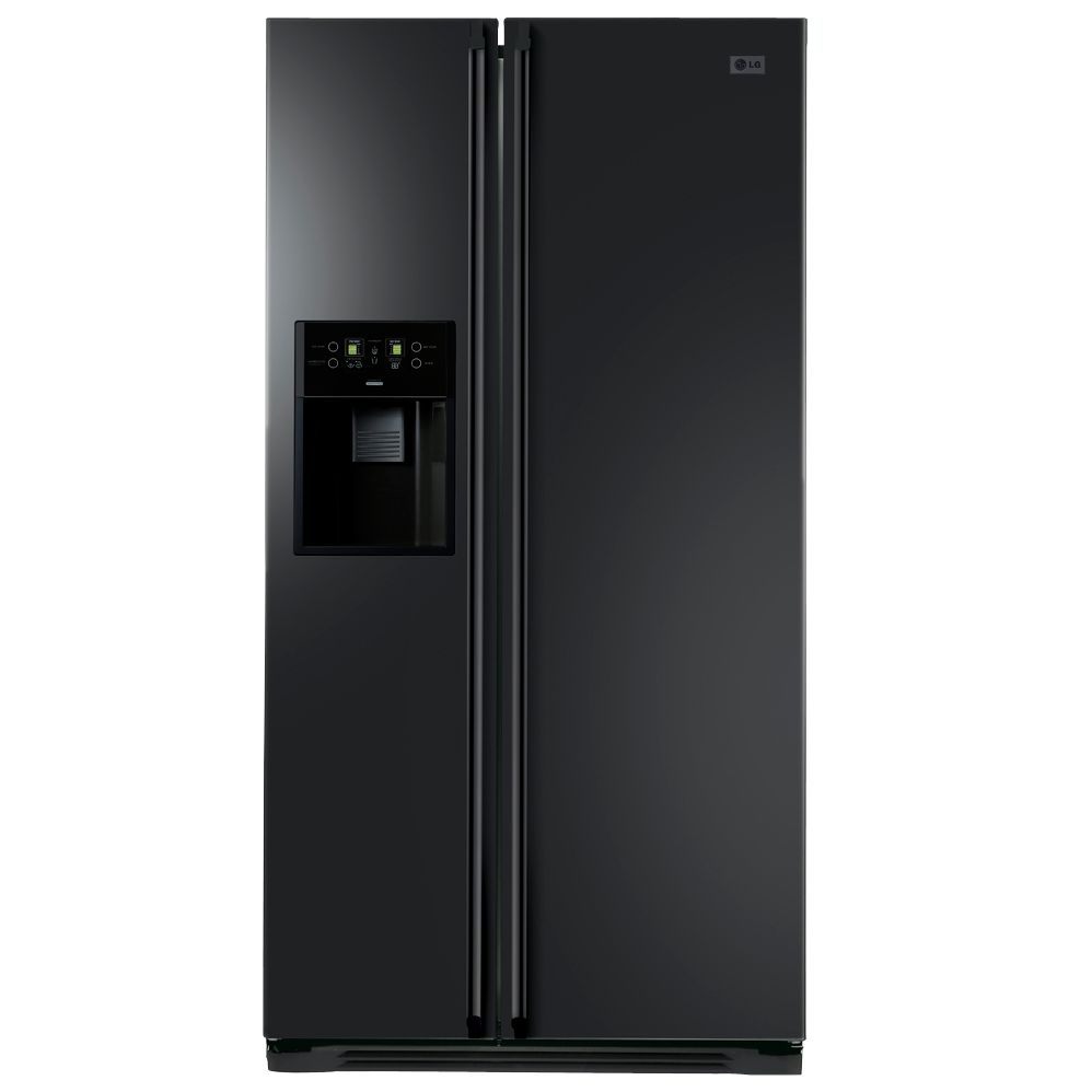 LG GWL207FBQA American Style Fridge Freezer, Black at John Lewis