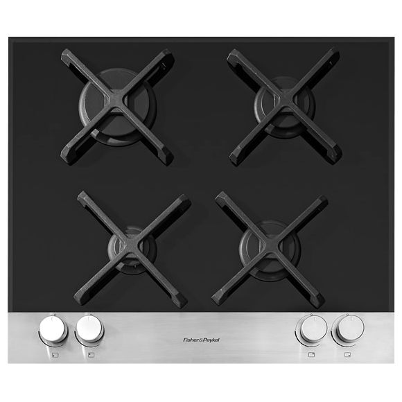 Fisher & Paykel CG604DFCTB1 Gas Hob, Stainless Steel at JohnLewis