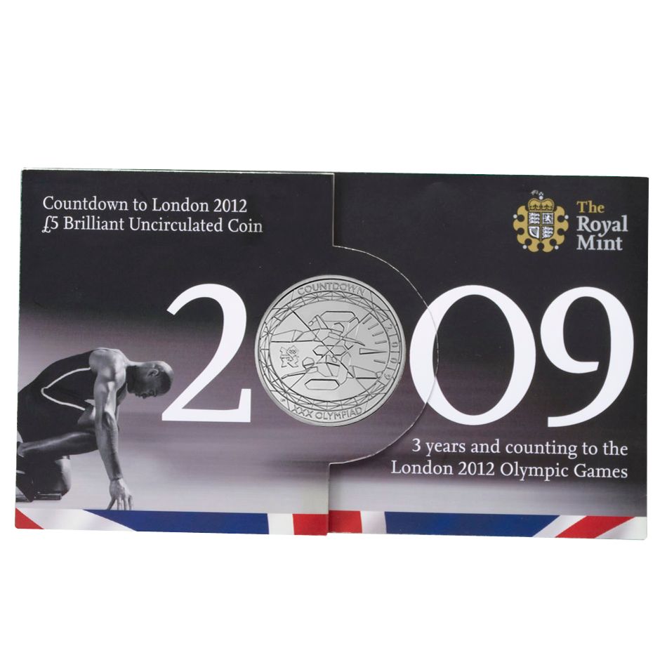 Royal Mint London 2012 Olympic Games Countdown &pound;5 Coin 2009