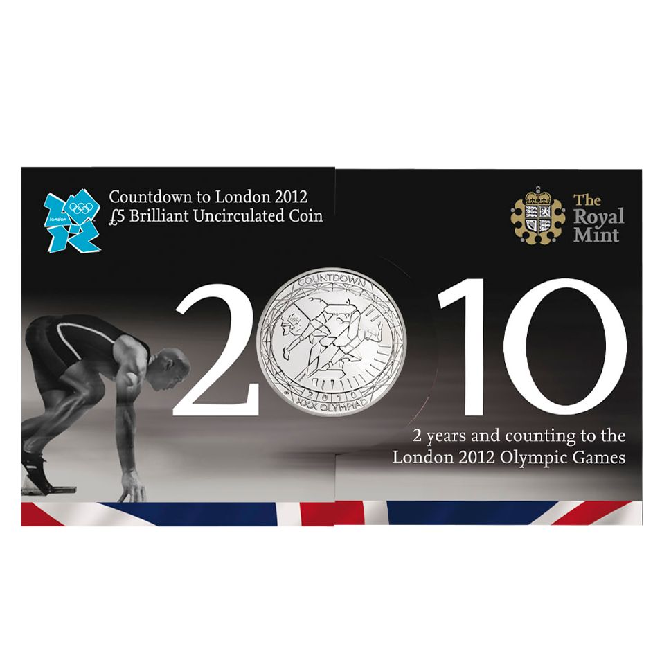 Royal Mint London 2012 Olympic Games Countdown &pound;5 Coin 2010