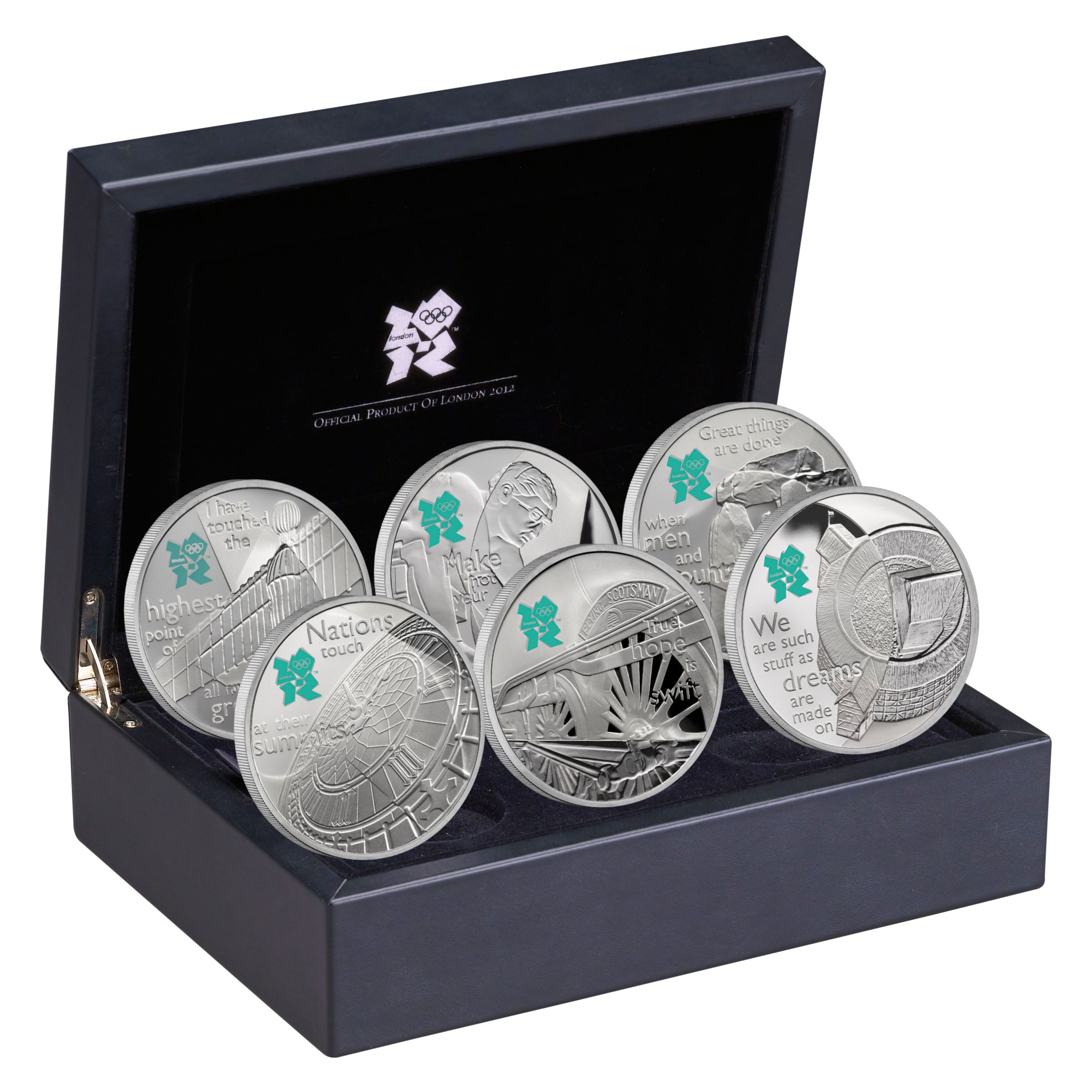 Royal Mint London 2012 Olympic Games, The Mind Collection of Coins, Set of 6 at John Lewis