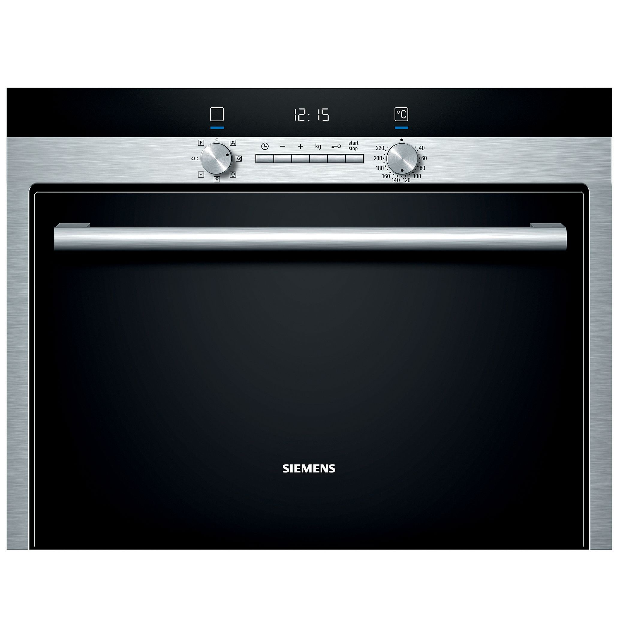 Siemens HB34D552B Compact Steam Oven, Stainless Steel at JohnLewis