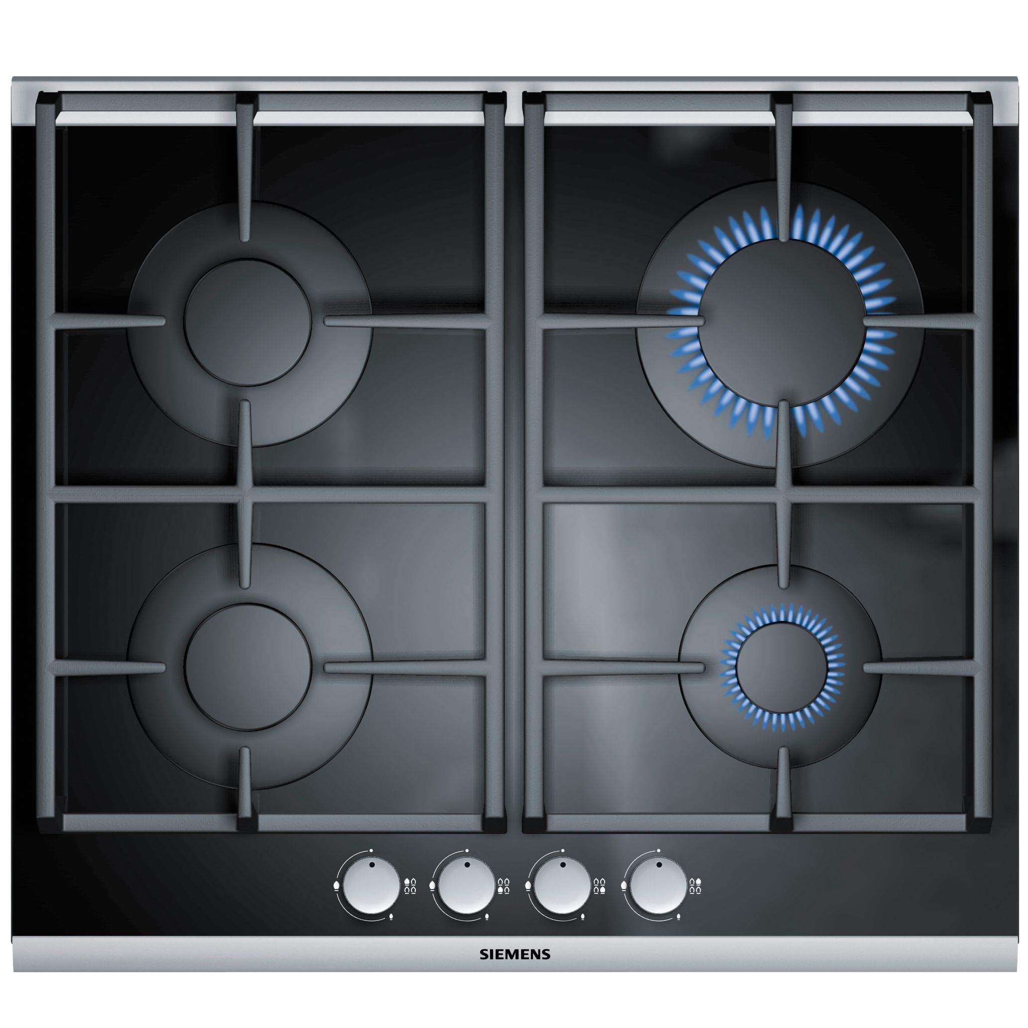 Siemens EP626PB90E Gas Hob, Stainless Steel at John Lewis