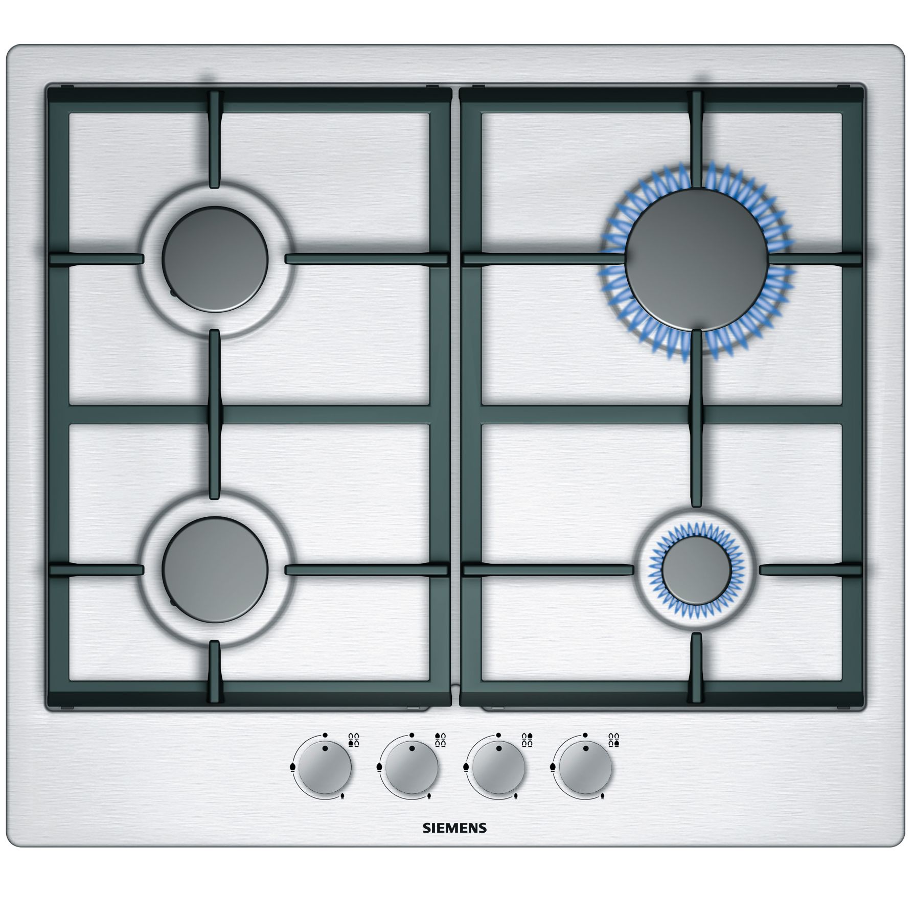 Siemens EC615PB90E Gas Hob, Stainless Steel at John Lewis