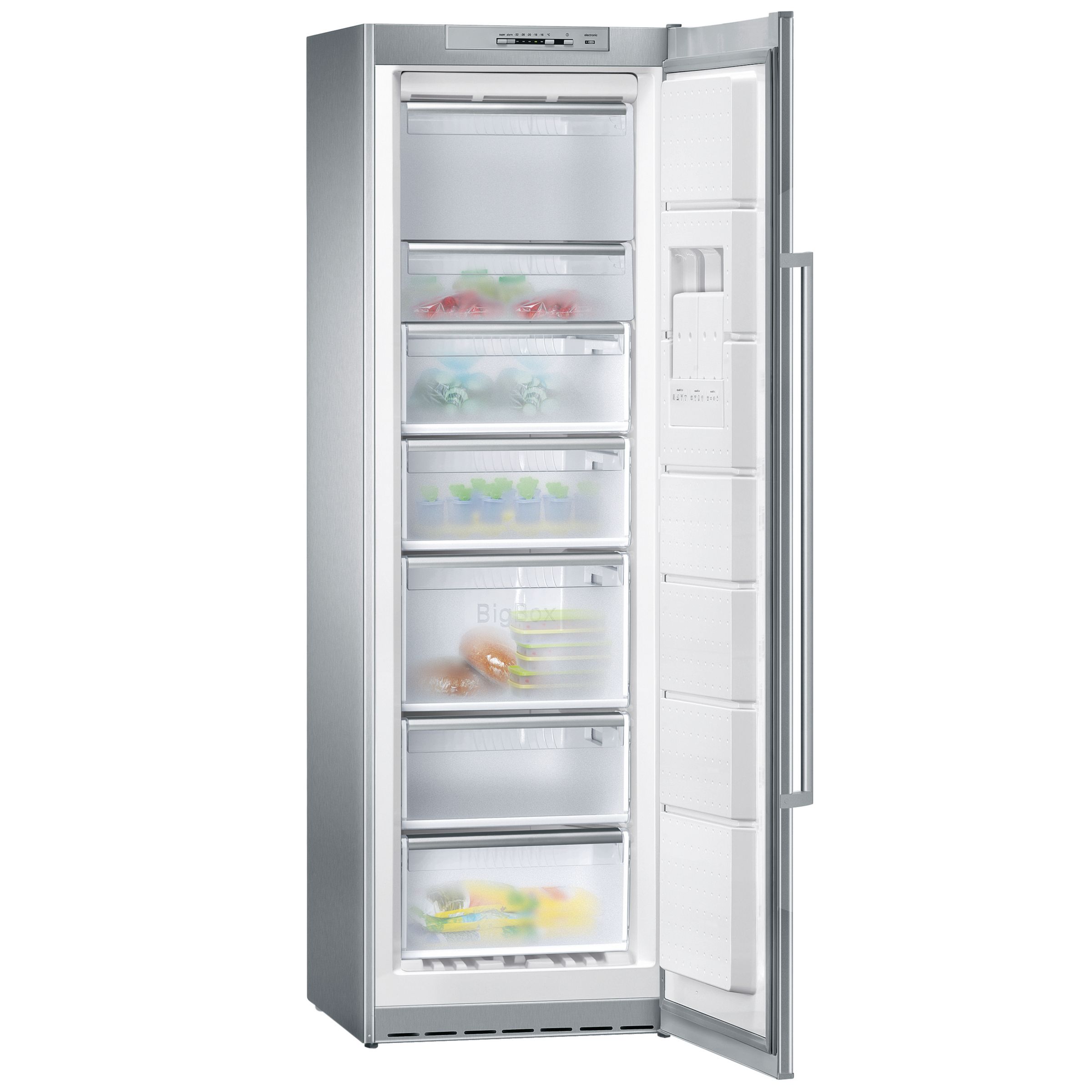 Siemens GS32NX96GB Freezer, Stainless Steel at John Lewis