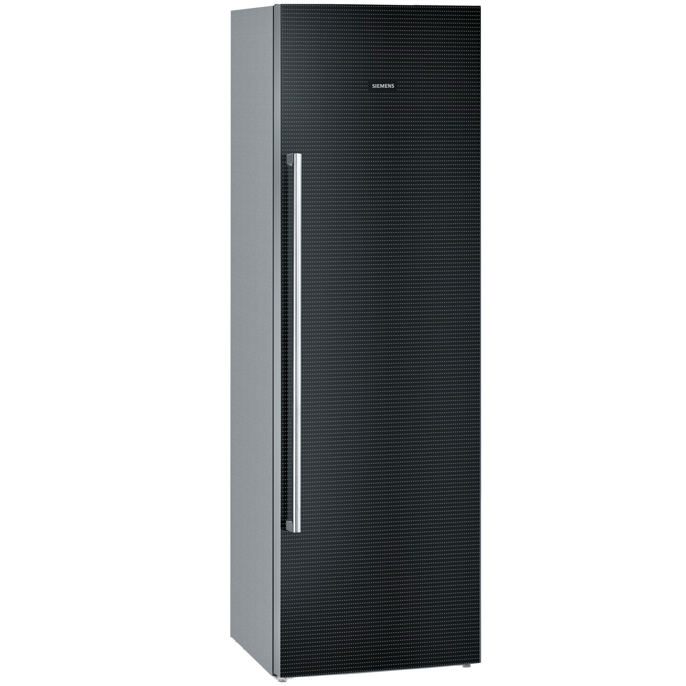 Siemens GS32NS51 Freezer, Black Glass at John Lewis