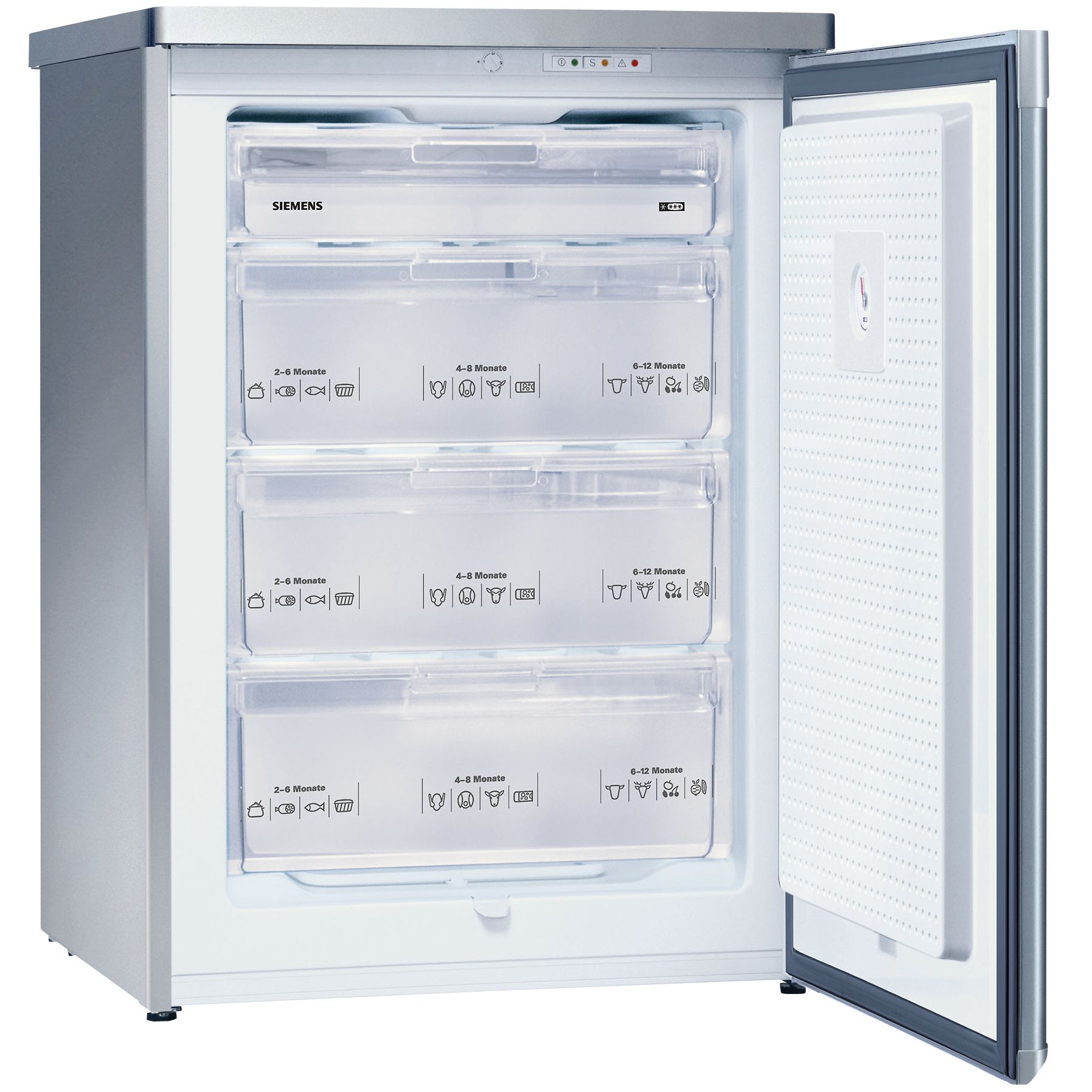 Siemens GS12DP42GB Freezer, Stainless Steel Look at John Lewis