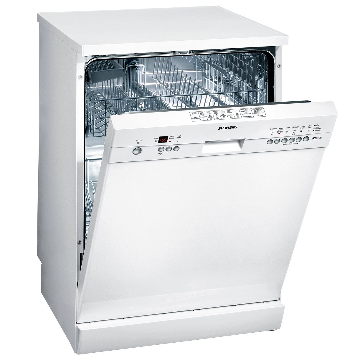 Siemens SE26N250GB Dishwasher, White at John Lewis