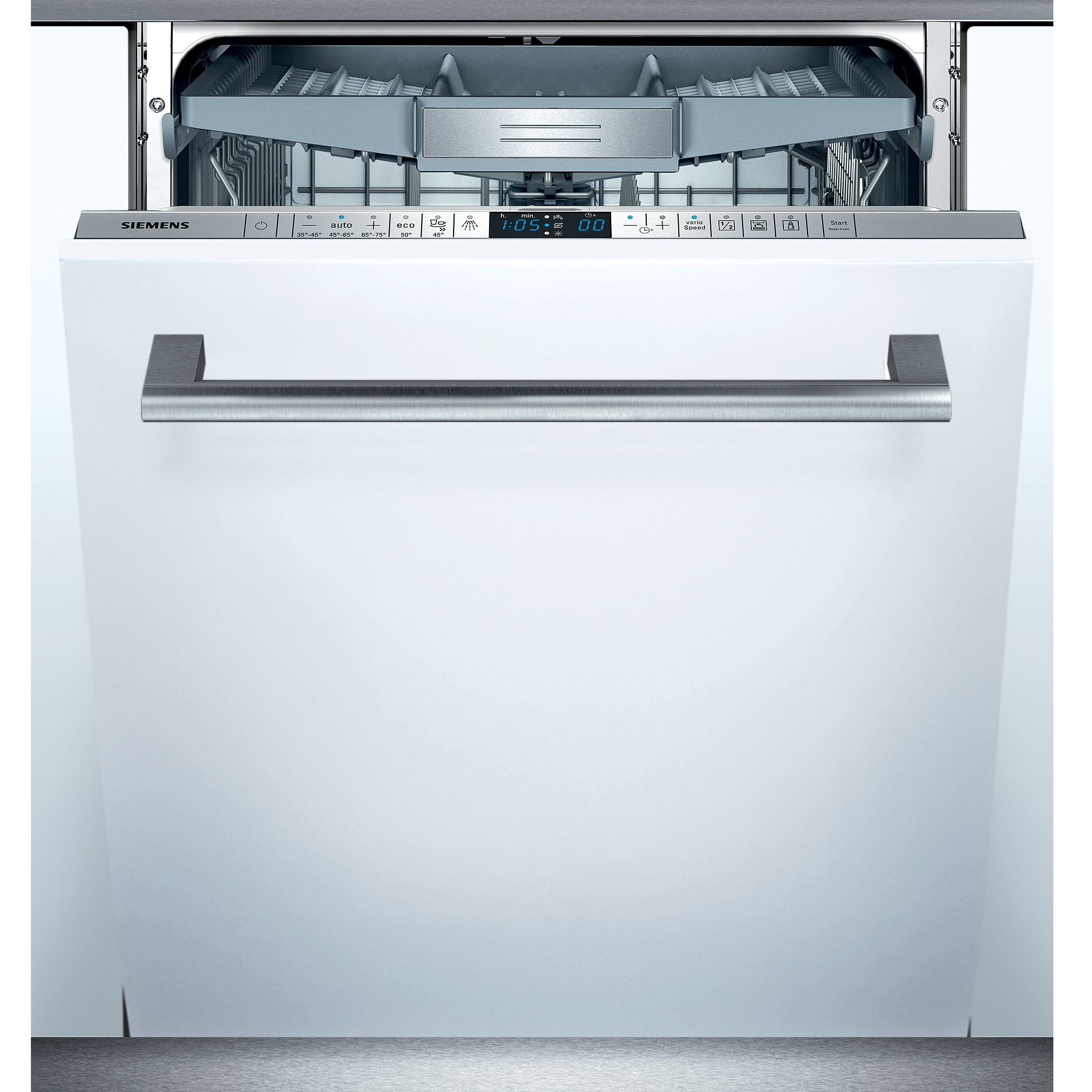 Siemens SNN66T091GB Integrated Dishwasher, White at JohnLewis