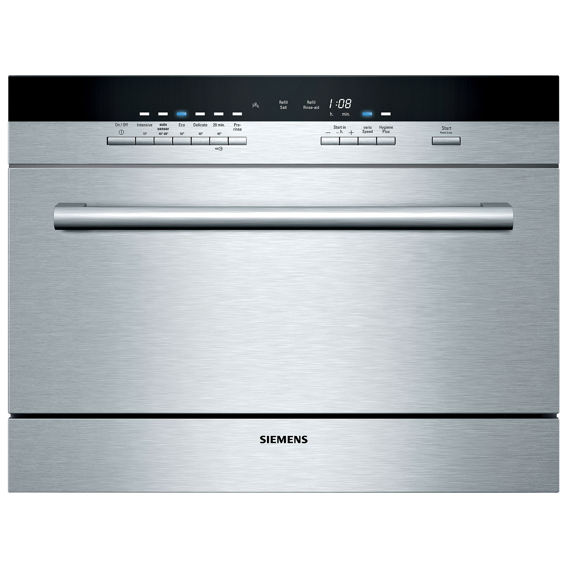 Siemens SK76M530GB Compact Integrated Dishwasher, Stainless Steel at John Lewis