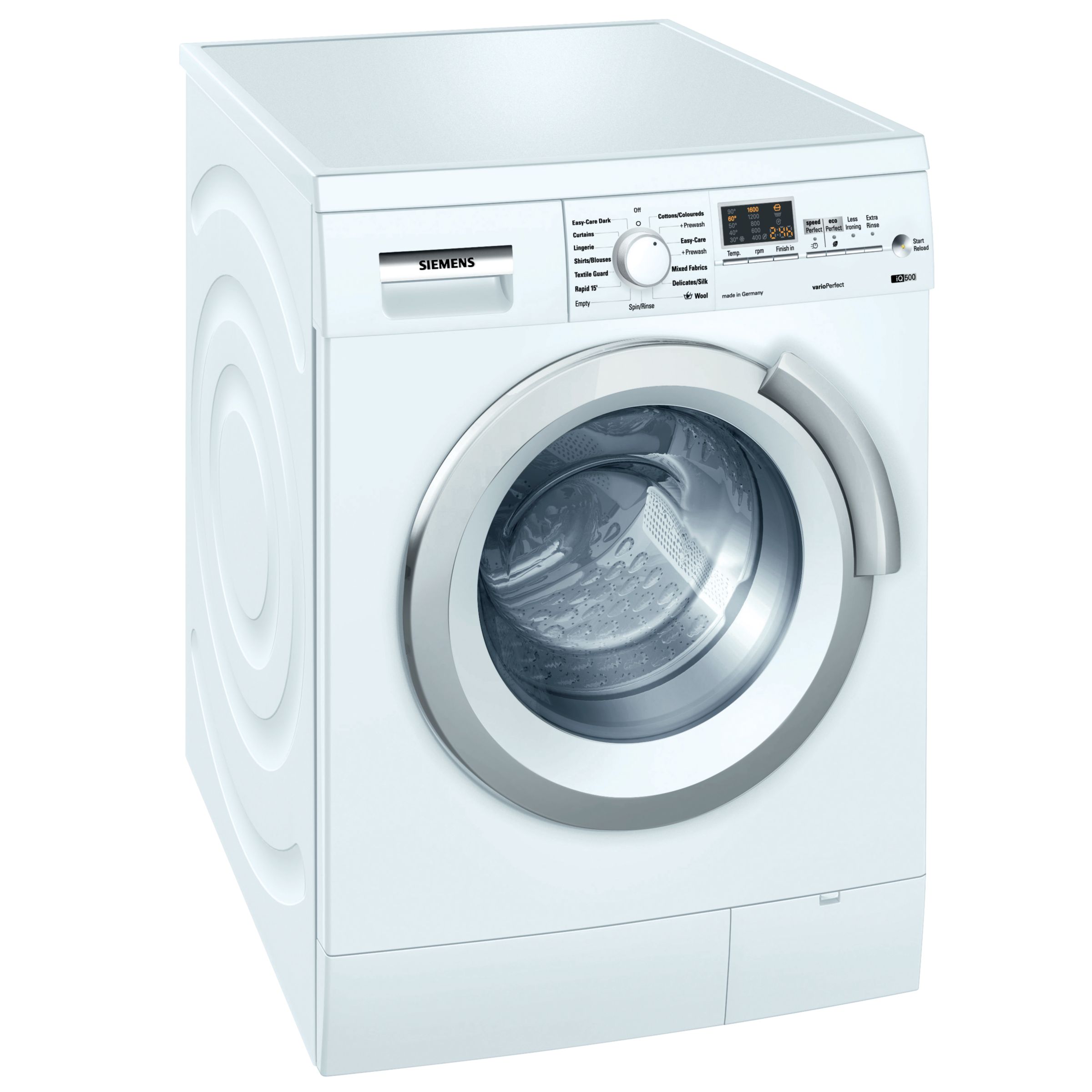 Siemens WM16S495GB Washing Machine, White at John Lewis