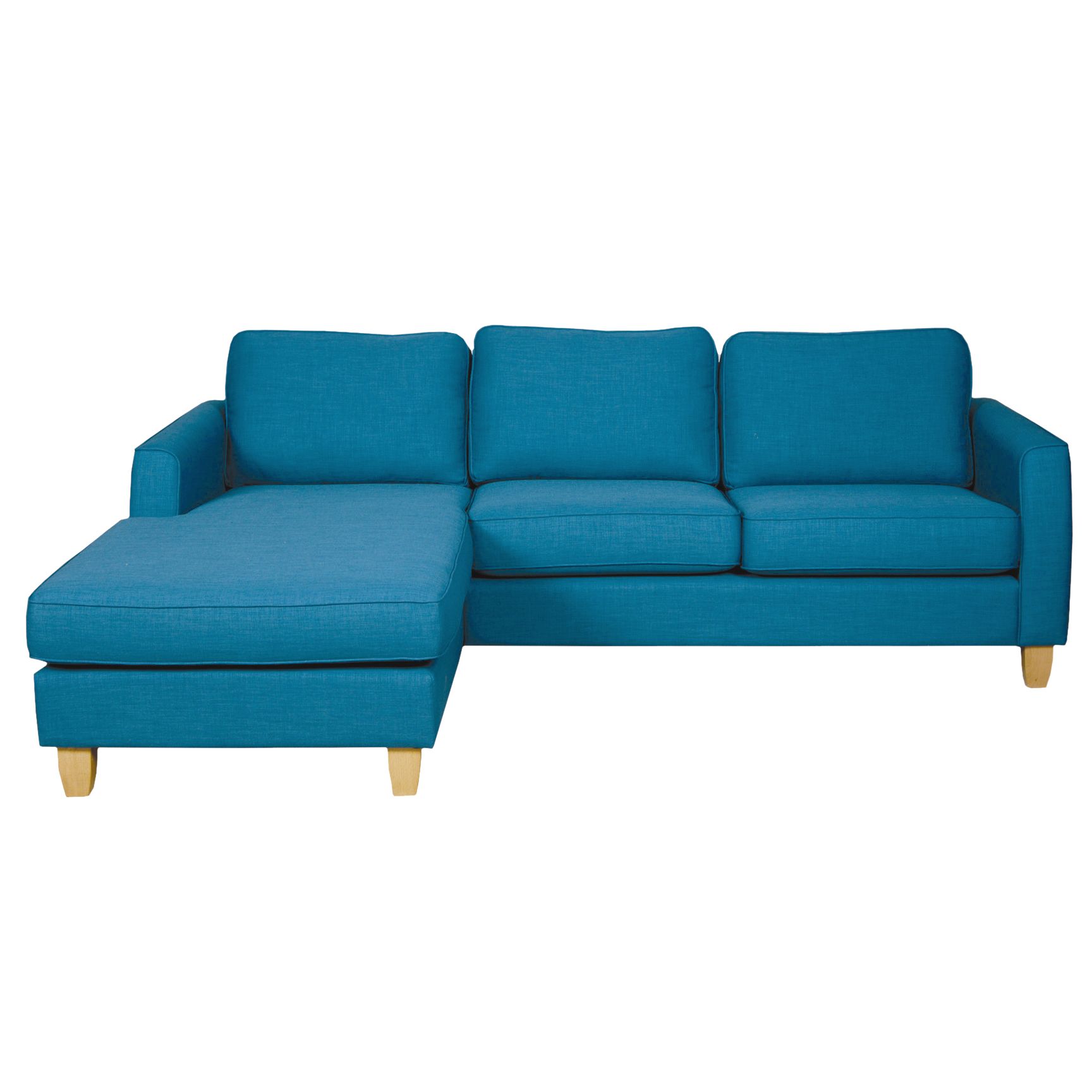 Portia LHF Chaise End Sofa, Teal /