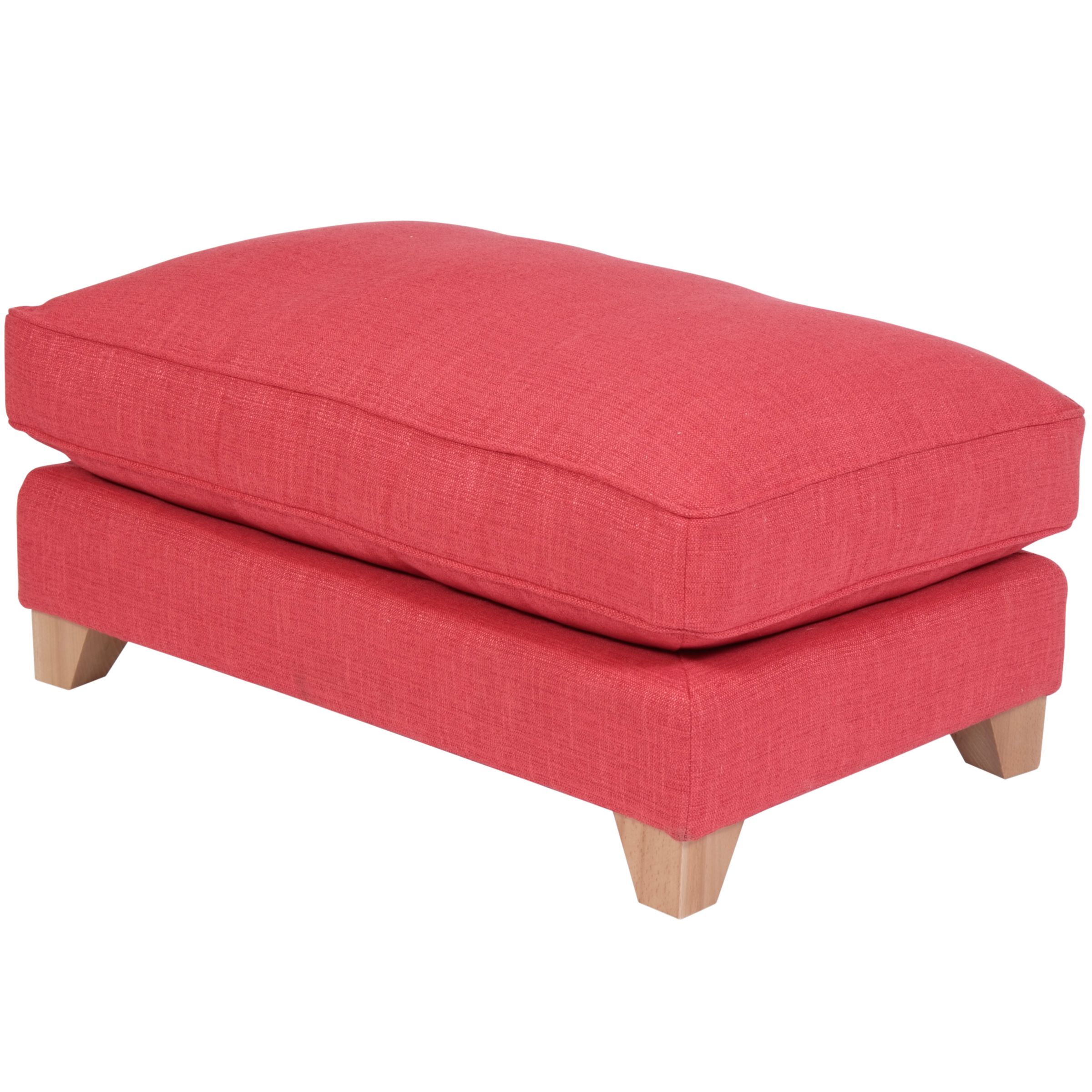 John Lewis Options Footstool, Linley Red at John Lewis