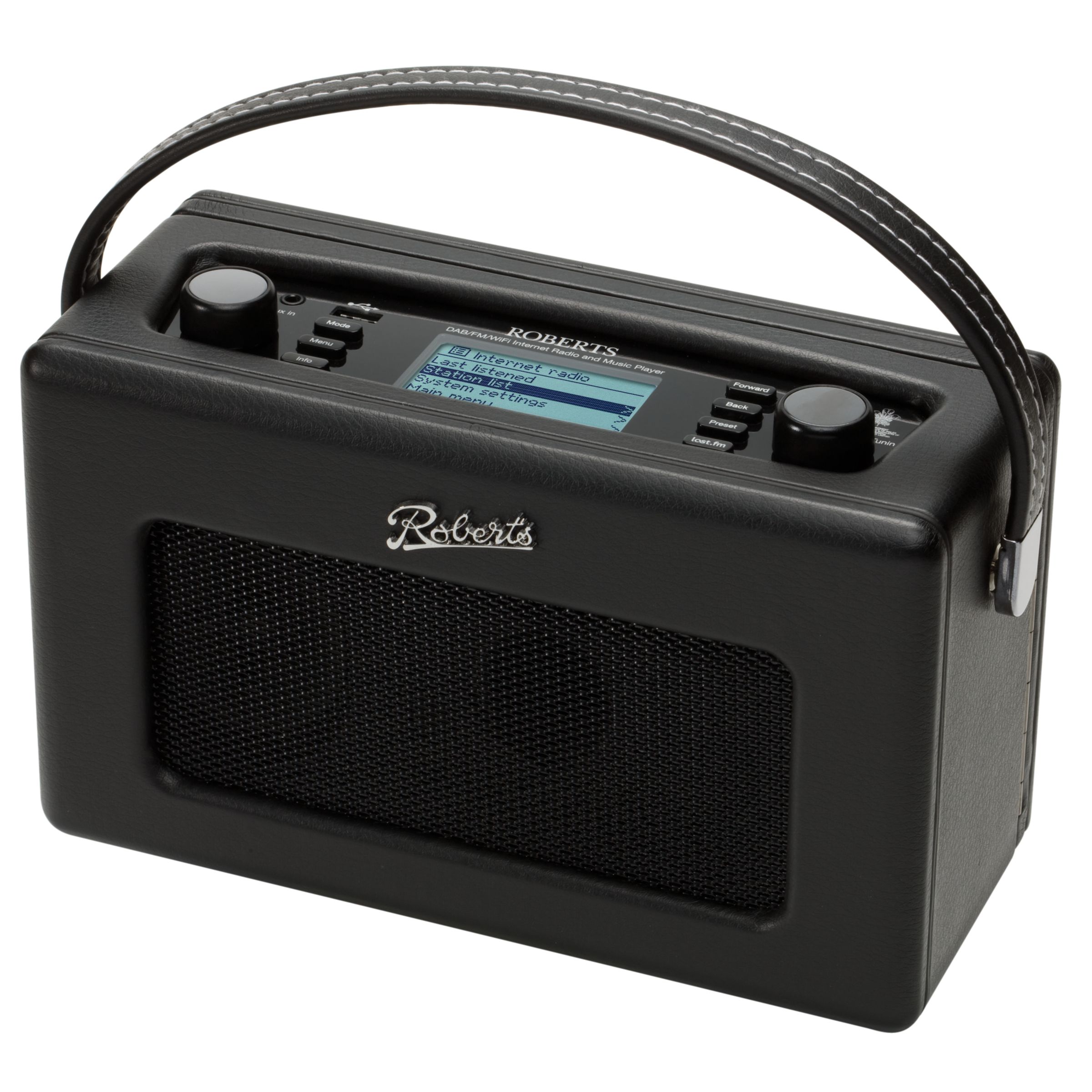 ROBERTS Revival iStream Internet DAB Radio, Black at JohnLewis