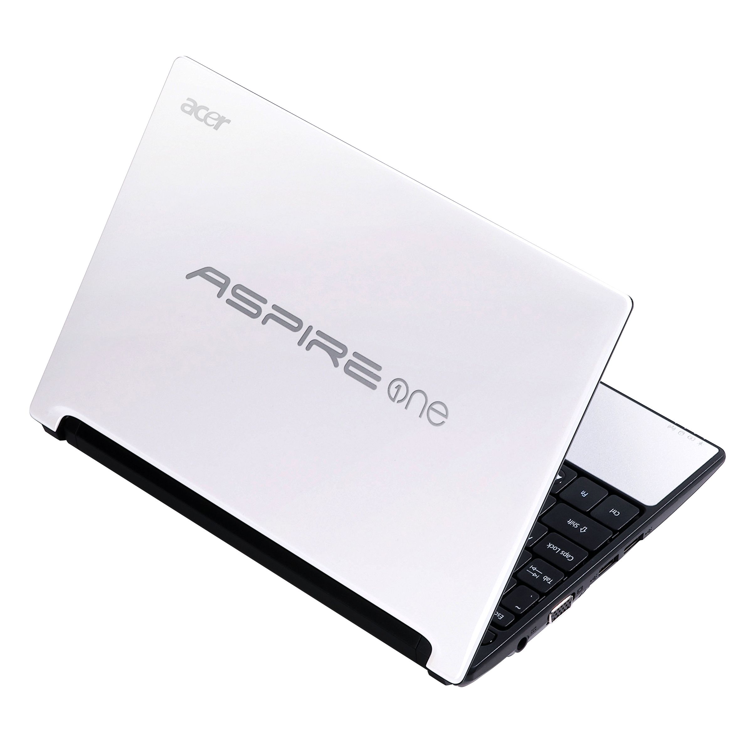 Acer Aspire One D255 Netbook, 1.66GHz with 10.1 Inch Display, White/Silver at JohnLewis